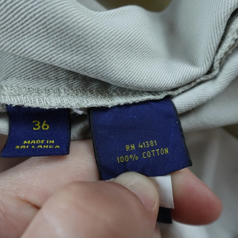 Polo Ralph Lauren Shorts Mens 36 Beige Tan Chino Golf Casual Preppy Pleated Work